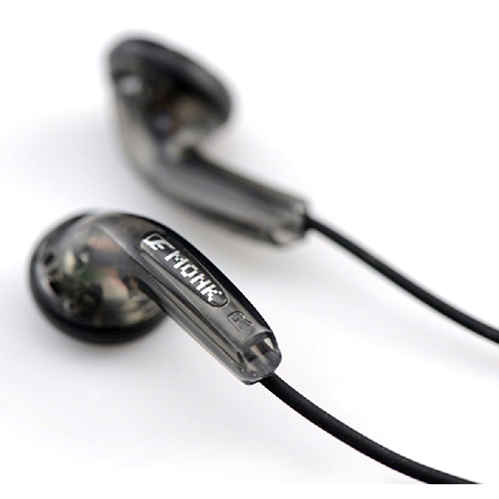 Venture Electronics VE MONK Plus Earbud with Mic - Black 