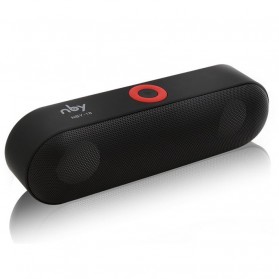 NBY Portable Bluetooth Speaker dengan Port USB Micro SD Slot - NBY-18 - Black - 1