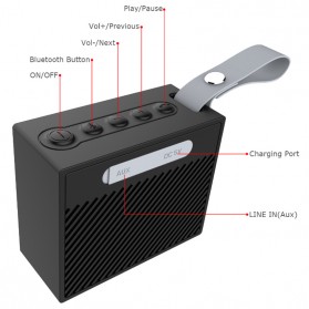 BearBizz X9 Wireless Bluetooth Speaker Waterproof IP66 - Black - 2