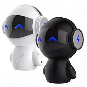 DINGDANG 2 in 1 Speaker Bluetooth Portable + Power Bank Model Robot - M10 - Black - 2