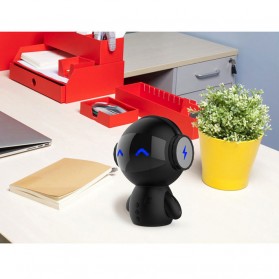 DINGDANG 2 in 1 Speaker Bluetooth Portable + Power Bank Model Robot - M10 - Black - 5