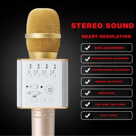 MICGEEK Magic Karaoke Mikrofon dan Speaker Bluetooth - Q9 - Black - 6
