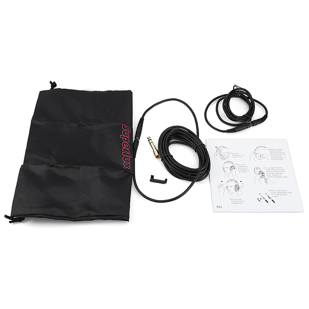 Superlux HD668B Semi Open-Back Headphone Monitoring Studio 