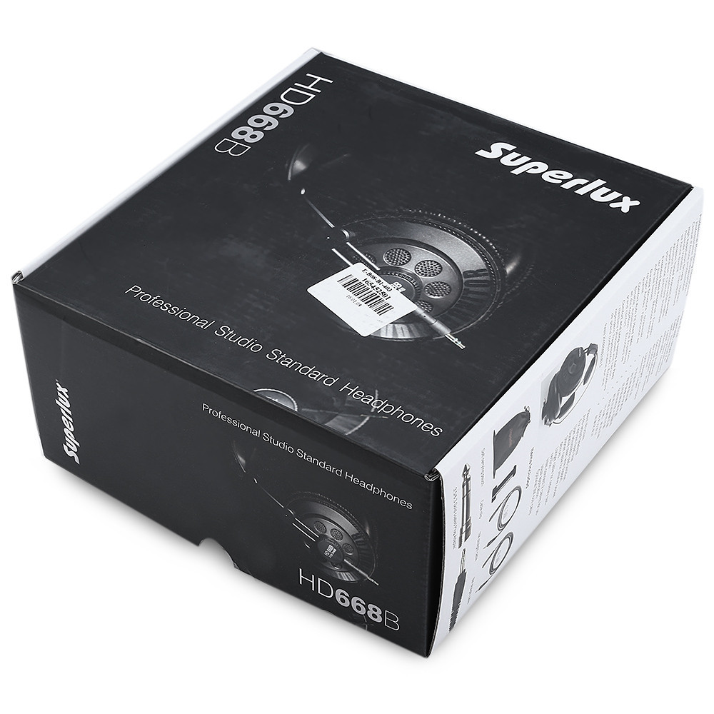 Superlux HD668B Semi Open-Back Headphone Monitoring Studio 