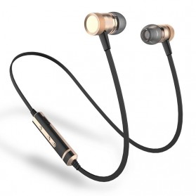 Earphone Bluetooth Sport Bass dengan Microphone - H6 - Black - 1