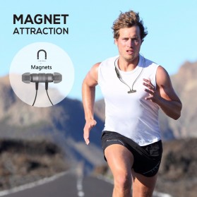 Earphone Bluetooth Sport Bass dengan Microphone - H6 - Black - 3