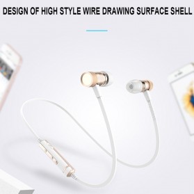 Earphone Bluetooth Sport Bass dengan Microphone - H6 - Black - 7