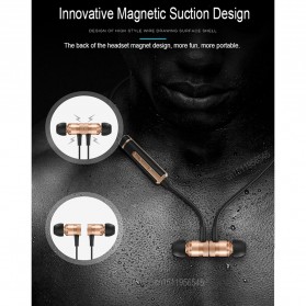 Earphone Bluetooth Sport Bass dengan Microphone - H6 - Black - 8