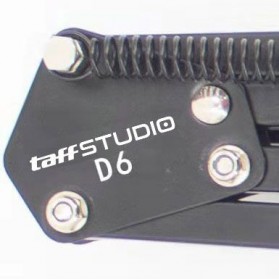 TaffSTUDIO Microphone Suspension Boom Scissor Arm with Smartphone Lazypod - D6 - Black - 8