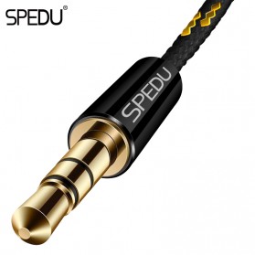 SPEDU Kabel Audio AUX 3.5mm Braided 1 Meter - Black - 2