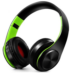 Tourya Headset Stereo Wired Wireless Bluetooth - B7 - Black/Green