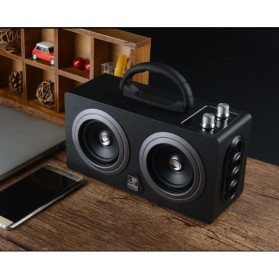 Boombox HiFi Bluetooth Loudspeaker Stereo High Power 20W - M8 - Black - 10