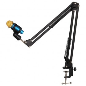 TaffSTUDIO Condenser Microphone Suspension Boom Scissor Arm Stand - NB-37 - Black