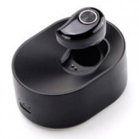 True Wireless Bluetooth Earphone Single Ear with Charging Dock - HM-R11 - Black - 1