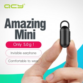 QCY Q12 Mini Earphone Bluetooth dengan Mic - Black