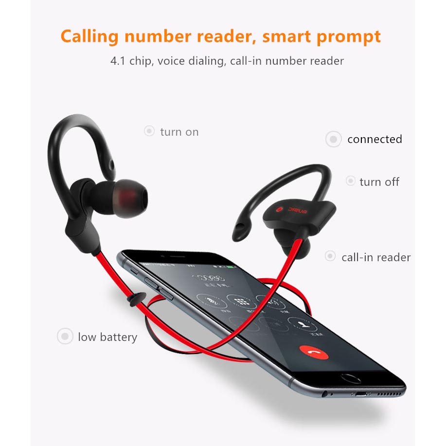 Tebaurry Sporty Bluetooth Earphone - S2 - Black Tebaurry Sporty Bluetooth Earphone - S2 - Black
