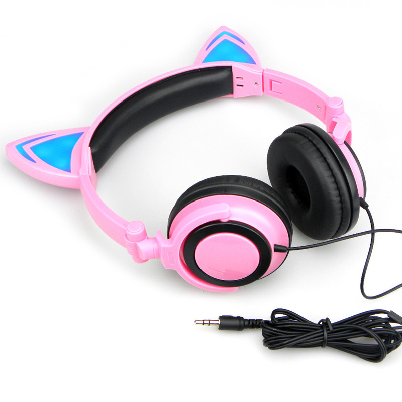 cat ear headphone lucu dengan led pink jakartanotebook cat ear headphone lucu dengan led pink jakartanotebook