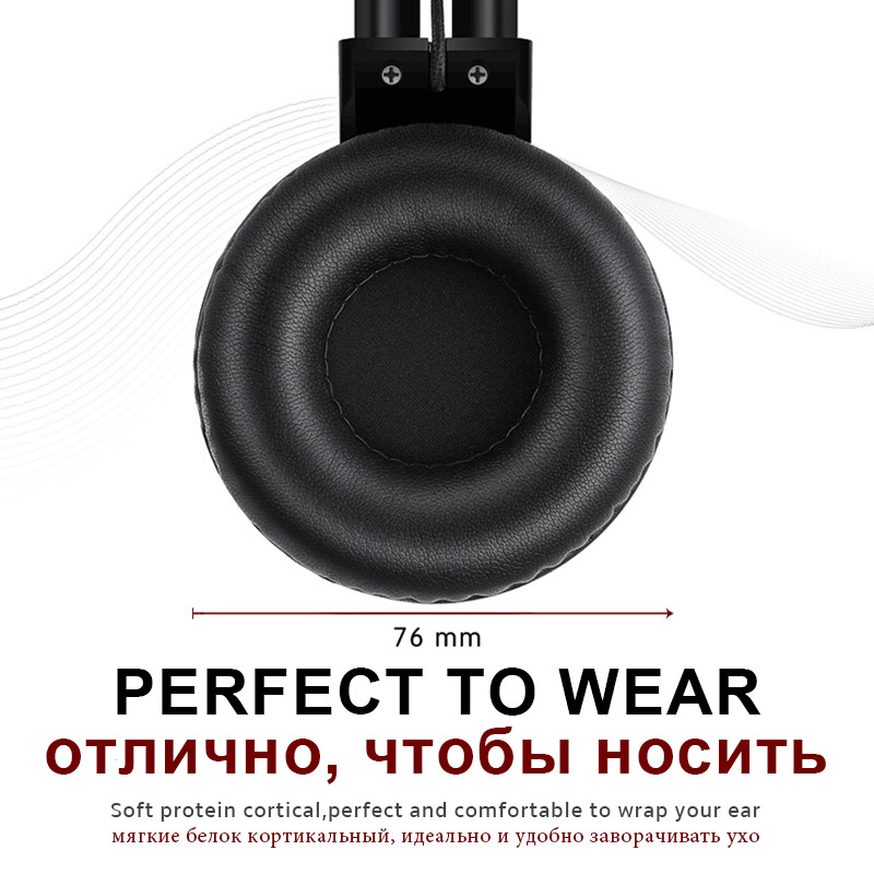 Sound Intone P30 Bluetooth Headphone TF Card with Mic - Black