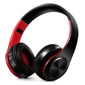 Headphone & Headset - Beat Studio Super Bass Wireless Bluetooth Headphone with TF & Mic - JKR213 - Black/Red