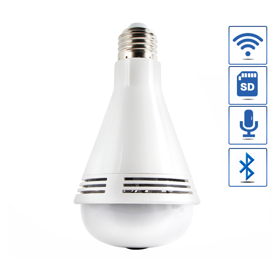 Bohlam LED RGB E27 dengan Bluetooth Speaker CCTV IP 
