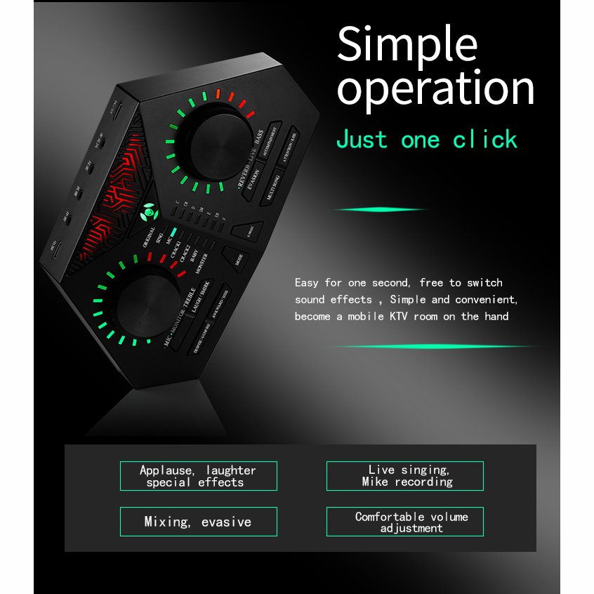 Shijiechuanmei Usb Sound Card Amplifier Live Karaoke Recording Special Effect Max 730 Black Jakartanotebook Com