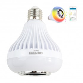 TaffLED LED RGB E27 12W dengan Bluetooth Speaker - GBKOF - White