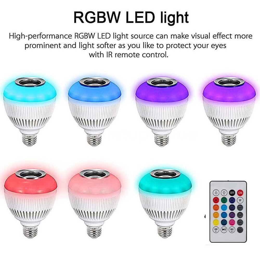 Bohlam LED RGB E27 12W with Bluetooth Speaker WJ L2 