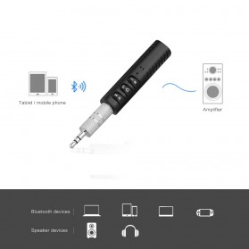 EASYIDEA Wireless Bluetooth Audio Receiver Adapter 3.5 mm - BT-450 - Black - 5
