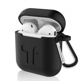 Gambar produk Silicone Case for AirPods 1 & 2 Charging Dock with Carabiner - P35