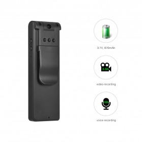 Mini Digital HD Camera Voice Recorder Rotatable Lens 8GB 1080P - E13 - Black - 5