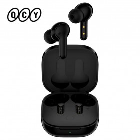 QCY Earphone Wireless Bluetooth Touch Control Microphones - T13 - Black