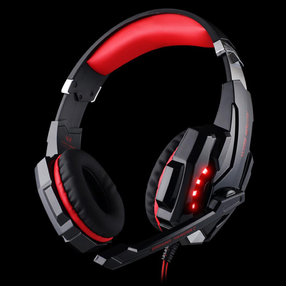 gamer headset red