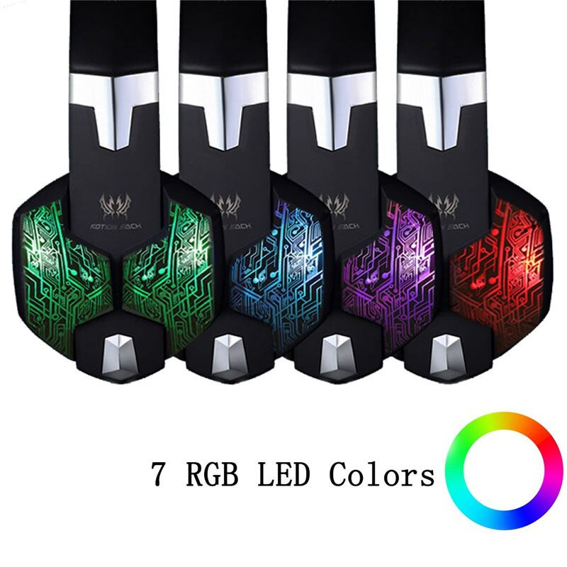 Kotion Each G2600 Gaming Headset Headphone LED Light with