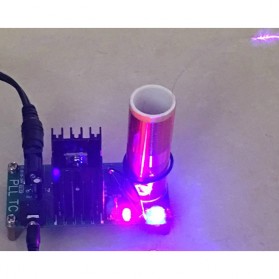 Aiyima DIY Mini Music Tesla Coil Plasma Speaker Kit 15W 15-24V - Green - 9