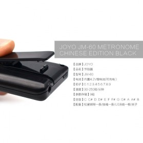 JOYO Vocal Metronome Rhythm Device Drum Piano Guitar - JM-60 - Black - 8
