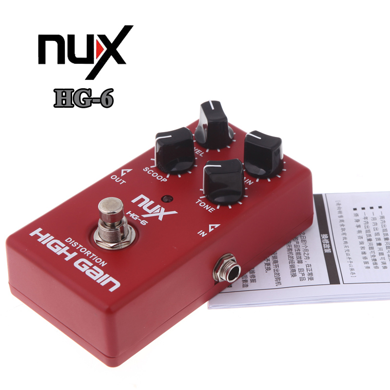 NUX Pedal Efek Gitar True Bypass HG6 Red NUX Pedal Efek Gitar True Bypass HG6 Red