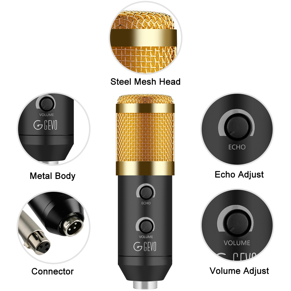 Taffware BM900 Professional Condenser Microphone Builtin Sound Card