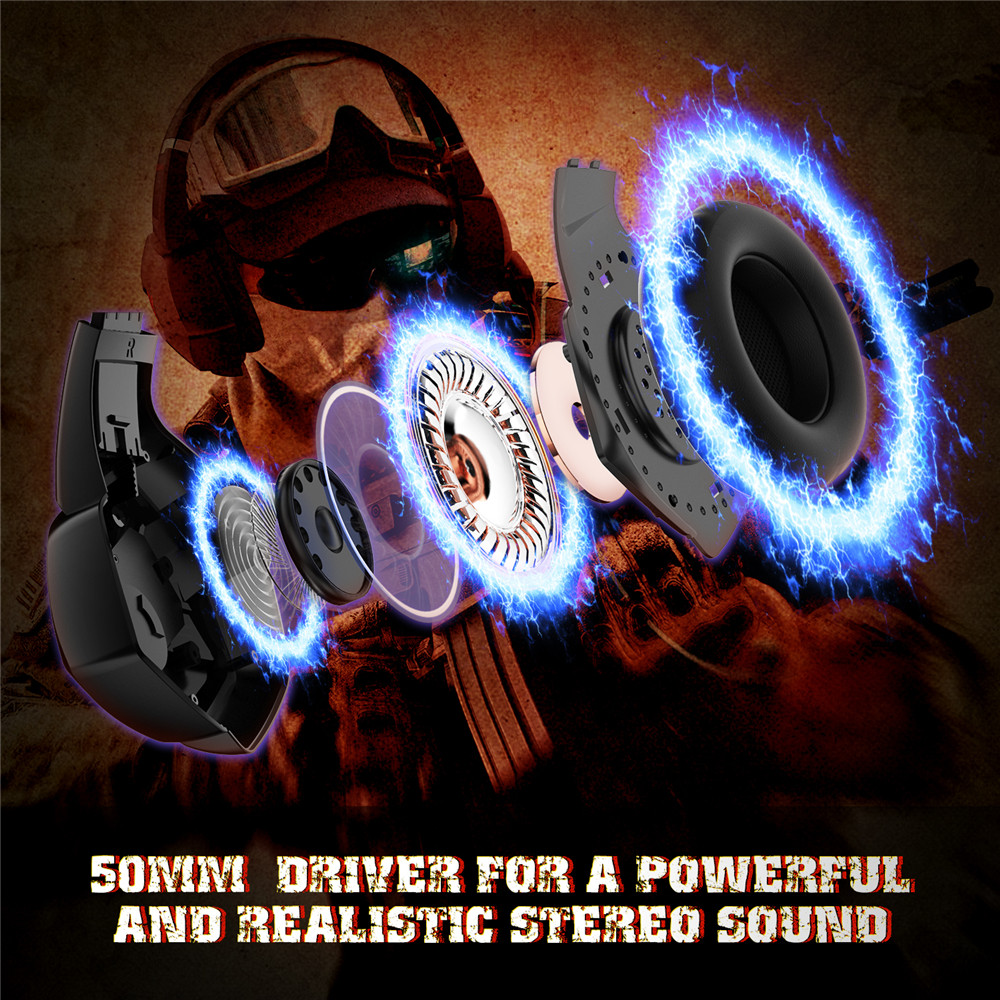 ONIKUMA Gaming Headset Super Bass LED 