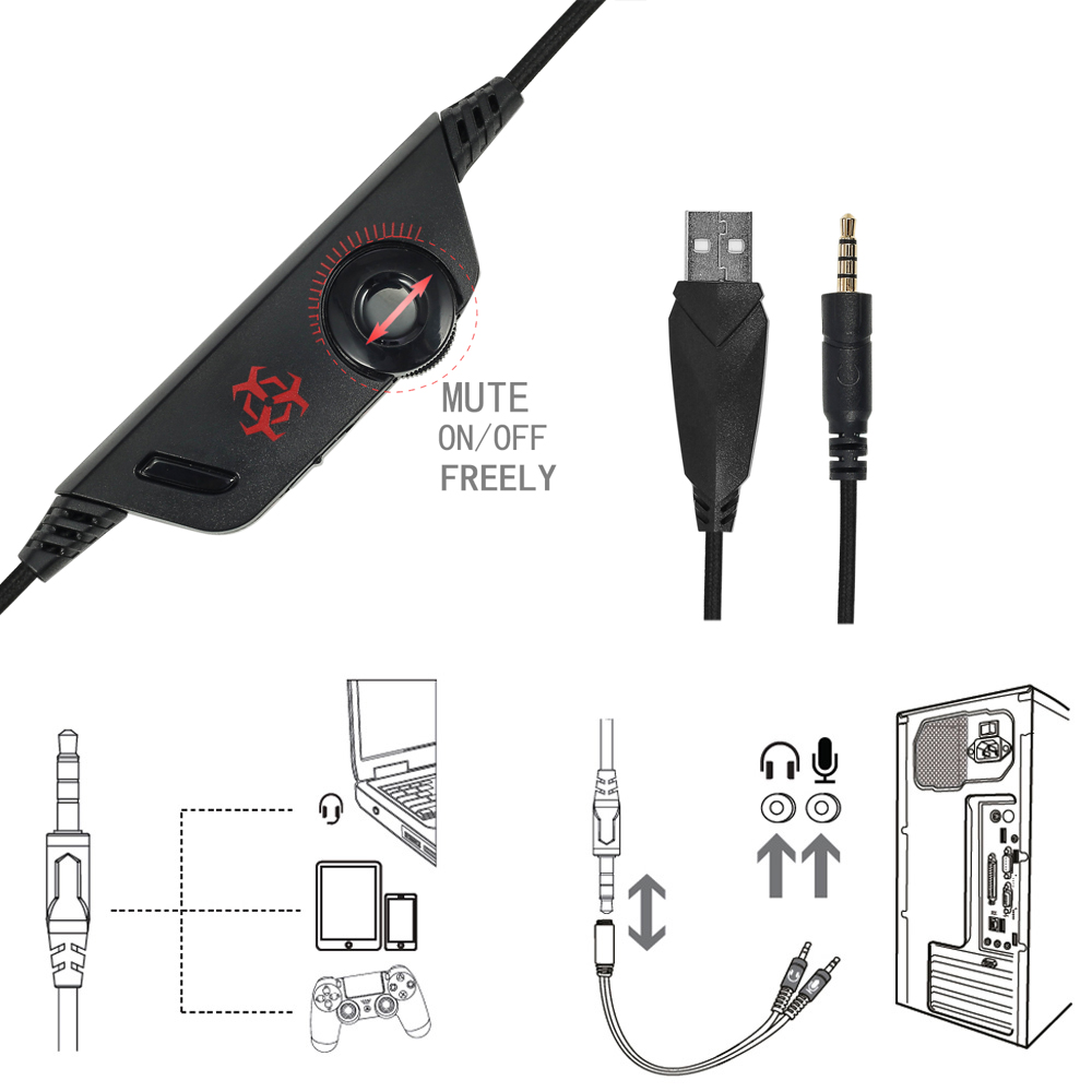 ONIKUMA Hunterspider Gaming Headset 