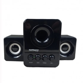 Taffware Speaker Stereo 2.1 with Subwoofer & USB Power - D-203 - Black - 1
