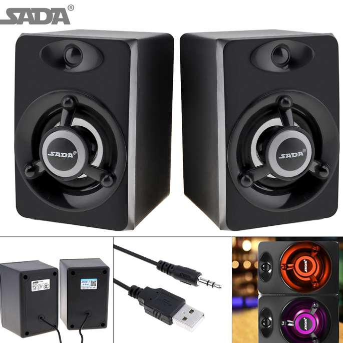SADA V-118 Speaker Stereo with LED 