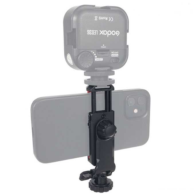 Gambar produk XILETU Smartphone Holder Clip Bracket Mount Tripod Monopod - XJ-14