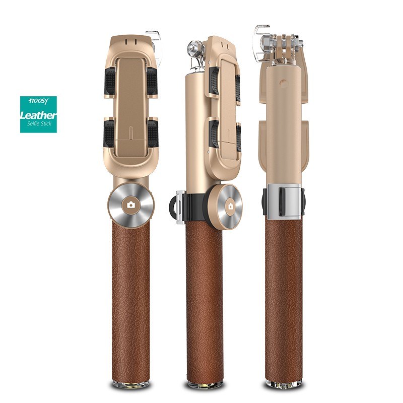 Noosy Leather Selfie Stick with Detachable Bluetooth 