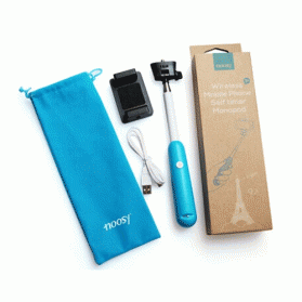 Noosy Tongsis Wireless Self Timer Monopod for iOS and Android - BR04 - Green - 3