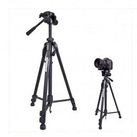 Action Camera, Camera, Tripod, Camera Case - Weifeng Portable Lightweight Tripod Stand Max Height 1.58m - WT-3540 - Black