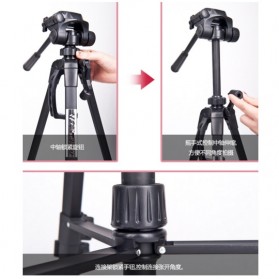 Weifeng Portable Lightweight Tripod Video & Camera - T-3520 - Black - 4