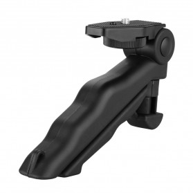 Paket 2 in 1 Portable Mini Folding Tripod for DSLR + Universal Clamp SC-L JUMBO - Black - 3