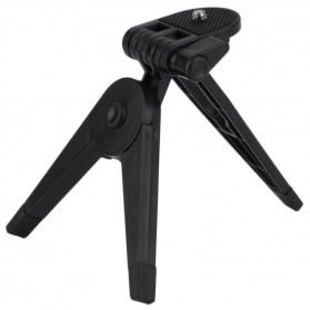 2 in 1 Portable Mini Folding Tripod Jangka for DSLR - Black - 2