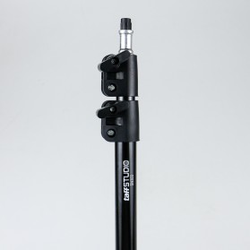 TaffSTUDIO Portable Light Stand Tripod 16mm 1/4 Thread 3 Section 200cm for Studio Lighting - SN303 - Black - 2