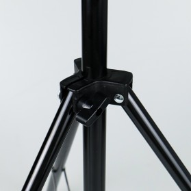 TaffSTUDIO Portable Light Stand Tripod 16mm 1/4 Thread 3 Section 200cm for Studio Lighting - SN303 - Black - 4